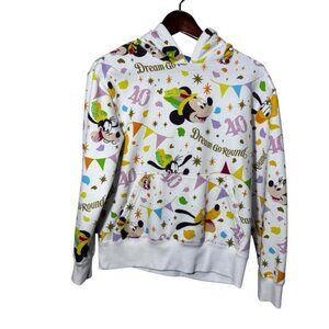 Disney Mickey Mouse Pull Over Hoodie Hooded Sweatshirt Tokyo 40th Anniversary